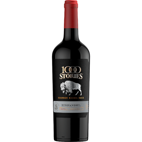 1000 Stories Zinfandel Bourbon Barrel Aged 750ML Front Bottle Label