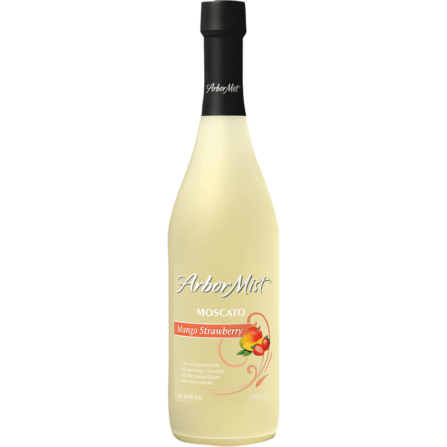 Arbor Mist Mango Strawberry Moscato 750ML Front Bottle Label