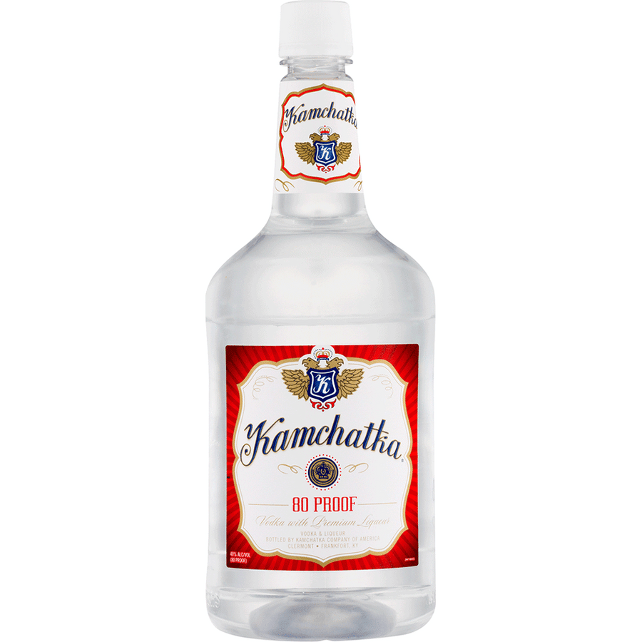 Kamchatka Vodka 1L Front Bottle Label