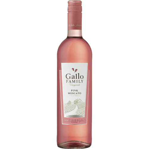 Gallo Family Vineyards Pink Moscato California 1.5L Front Bottle Label