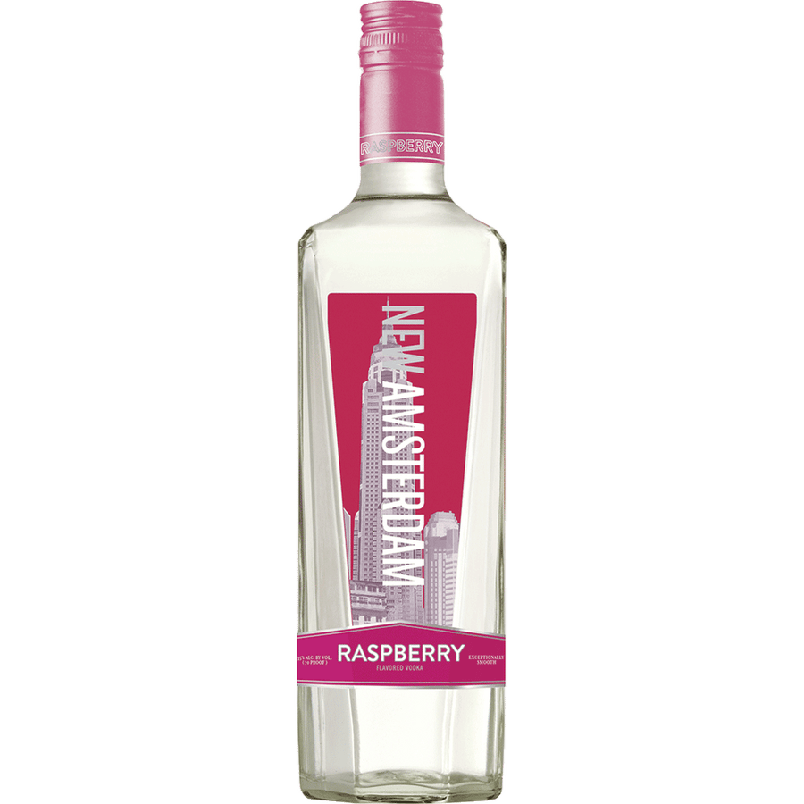 New Amsterdam Raspberry 1.75L Front Bottle Label