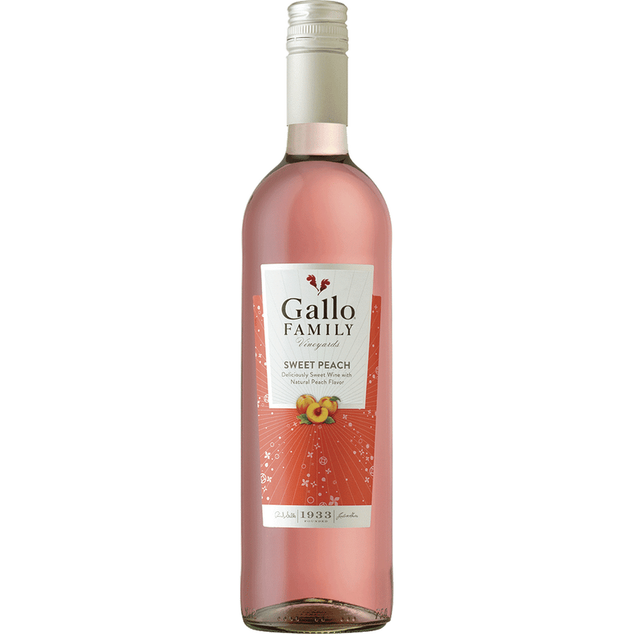 Gallo Family Vineyards Sweet Peach 1.5L Front Bottle Label