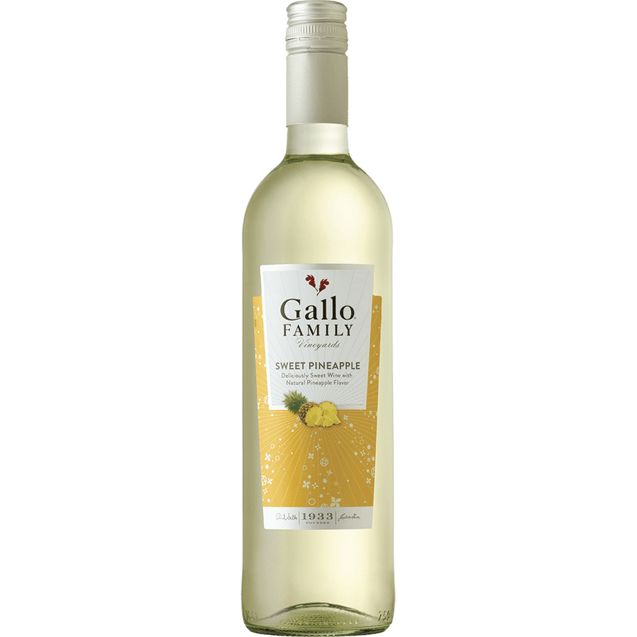 Gallo Family Vineyards Sweet Pineapple 1.5L Front Bottle Label