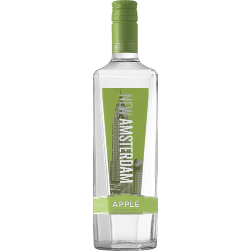 New Amsterdam Flavored Apple 50ML Front Bottle Label