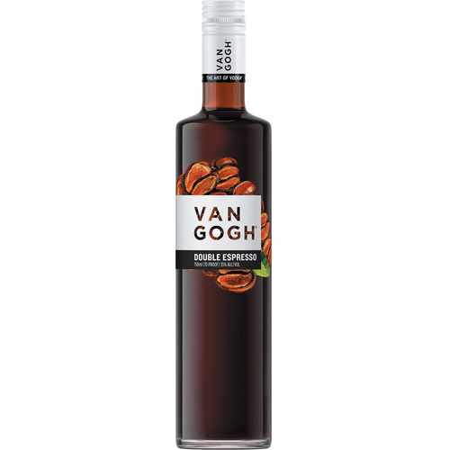 Van Gogh Double Espresso Vodka 50ML Front Bottle Label