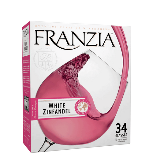 Franzia White Zinfandel 5L Front Bottle Label