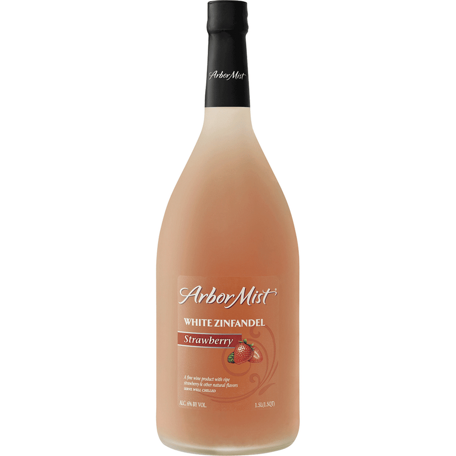 Arbor Mist Strawberry White Zinfandel 1.5L Front Bottle Label