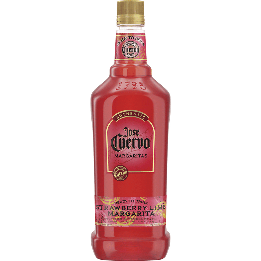Jose Cuervo Strawberry Lime Margarita 1.75L Front Bottle Label