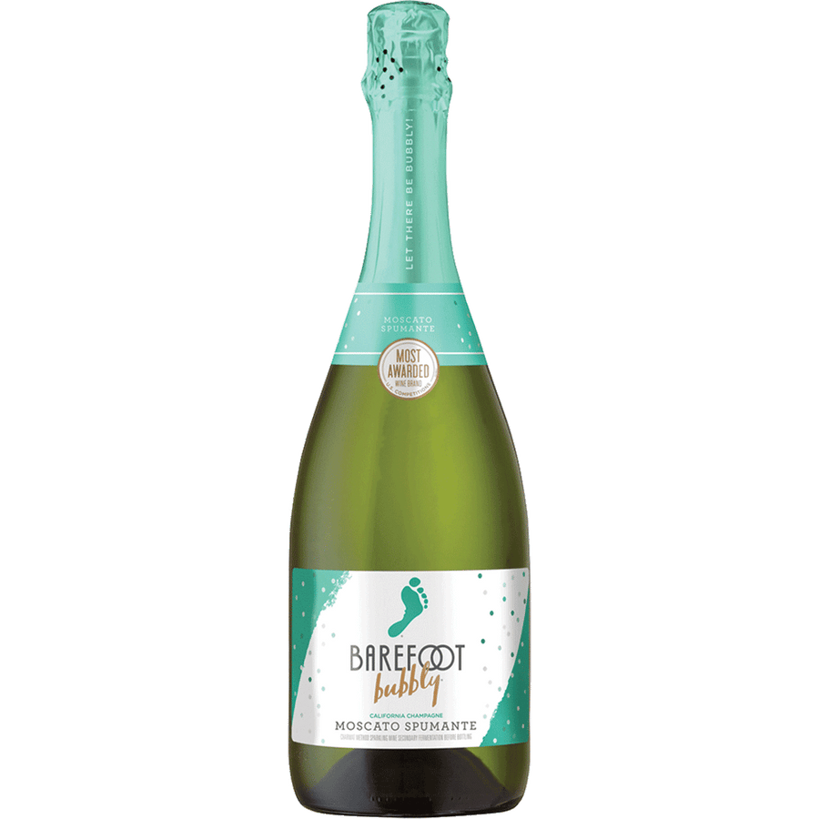 Barefoot Bubbly Moscato Spumante 750ML Front Bottle Label