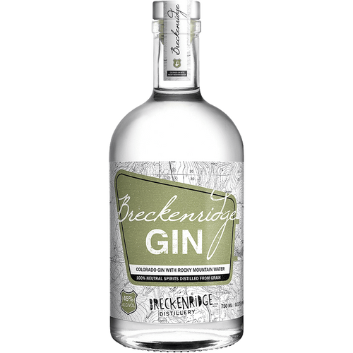 Breckenridge Distillery Gin 750ML Front Bottle Label