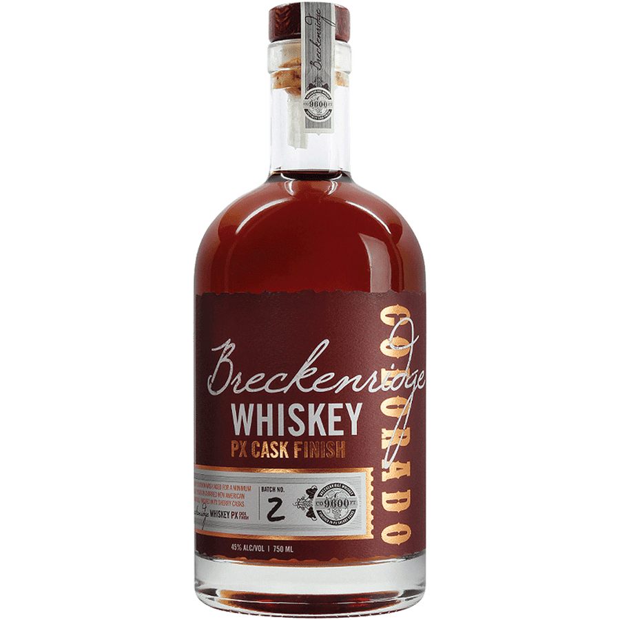 Breckenridge PX Cask Finish Bourbon 750ML Front Bottle Label