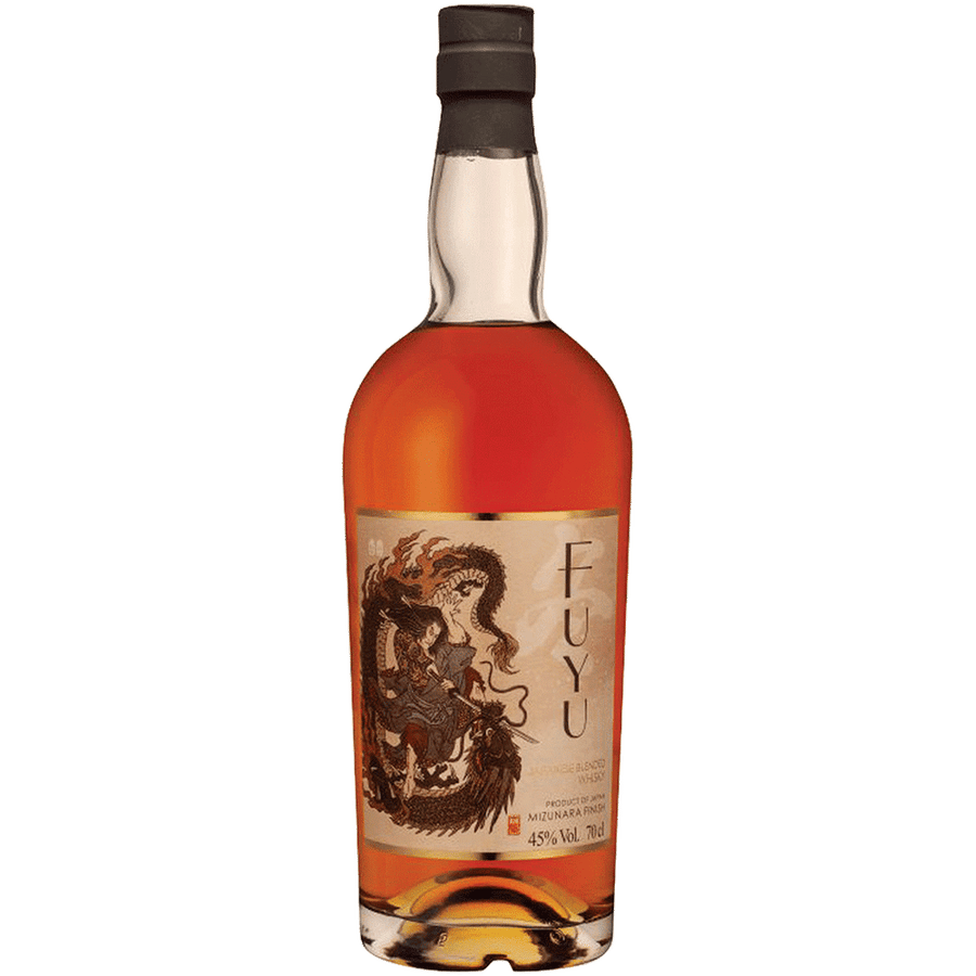 FUYU Small Batch Japanese Mizunara 700ML Front Bottle Label