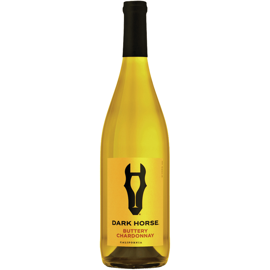 Dark Horse Chardonnay Buttery California 750ML Front Bottle Label