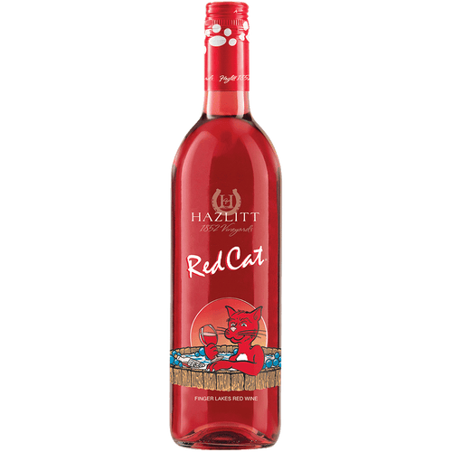 Hazlitt Red Cat 1.5L Front Bottle Label
