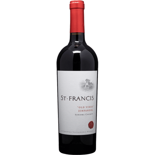 St. Francis Sonoma County Zinfandel 750ML Front Bottle Label