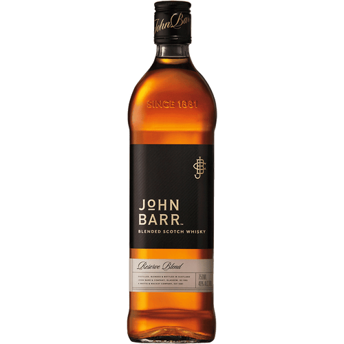 John Barr Reserve Blend Blended Scotch Whisky 750ML Front Bottle Label
