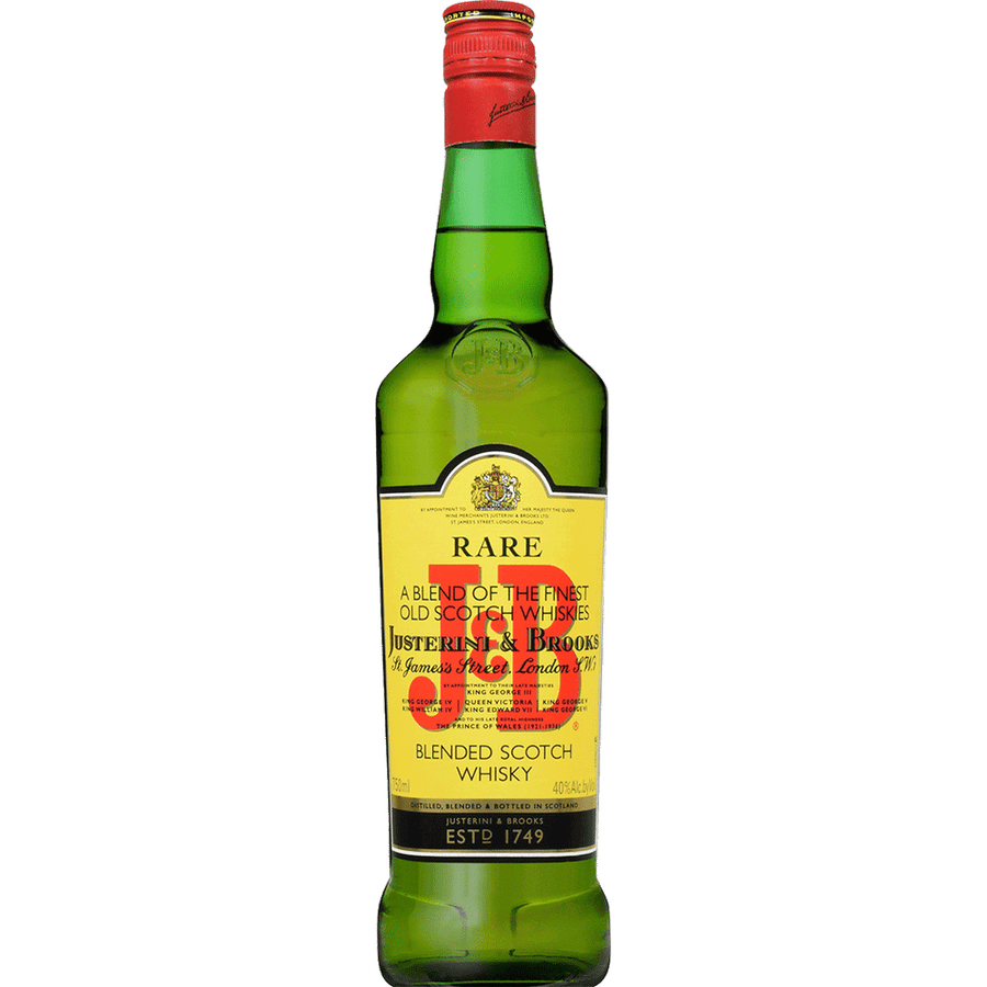 J&B Blended Scotch 1.75L Front Bottle Label