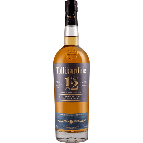 Tullibardine 12Yrs 750ML Front Bottle Label