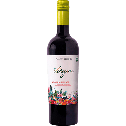 Domaine Bousquet Virgen Malbec 750ML Front Bottle Label