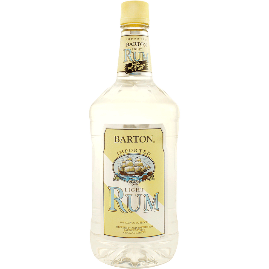 Barton Light Rum 1.75L Front Bottle Label