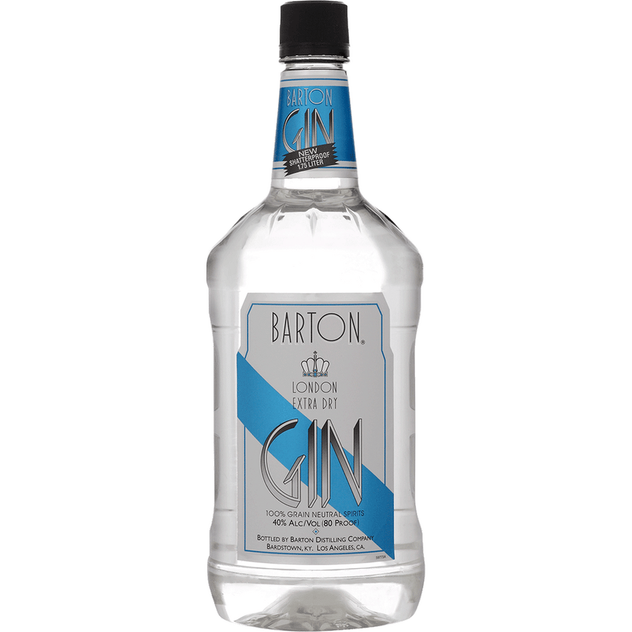 Barton London Extra Dry Gin 1.75L Front Bottle Label