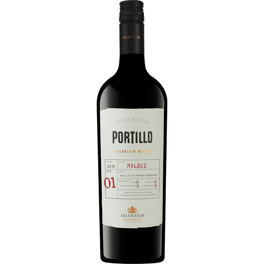 Portillo Malbec 750ML Front Bottle Label