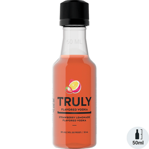 Truly Strawberry Lemonade Vodka 750ML Front Bottle Label