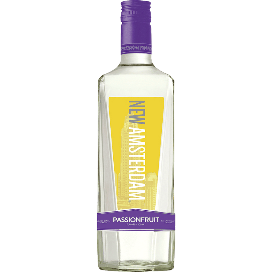 New Amsterdam Passionfruit 1.75L Front Bottle Label