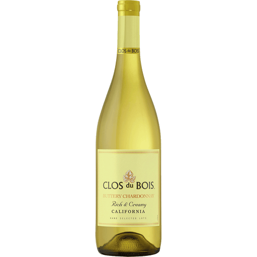 Clos du Bois Buttery Chardonnay 750ML Front Bottle Label