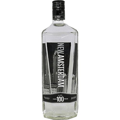 New Amsterdam Original Vodka 100 Proof 1.75L Front Bottle Label