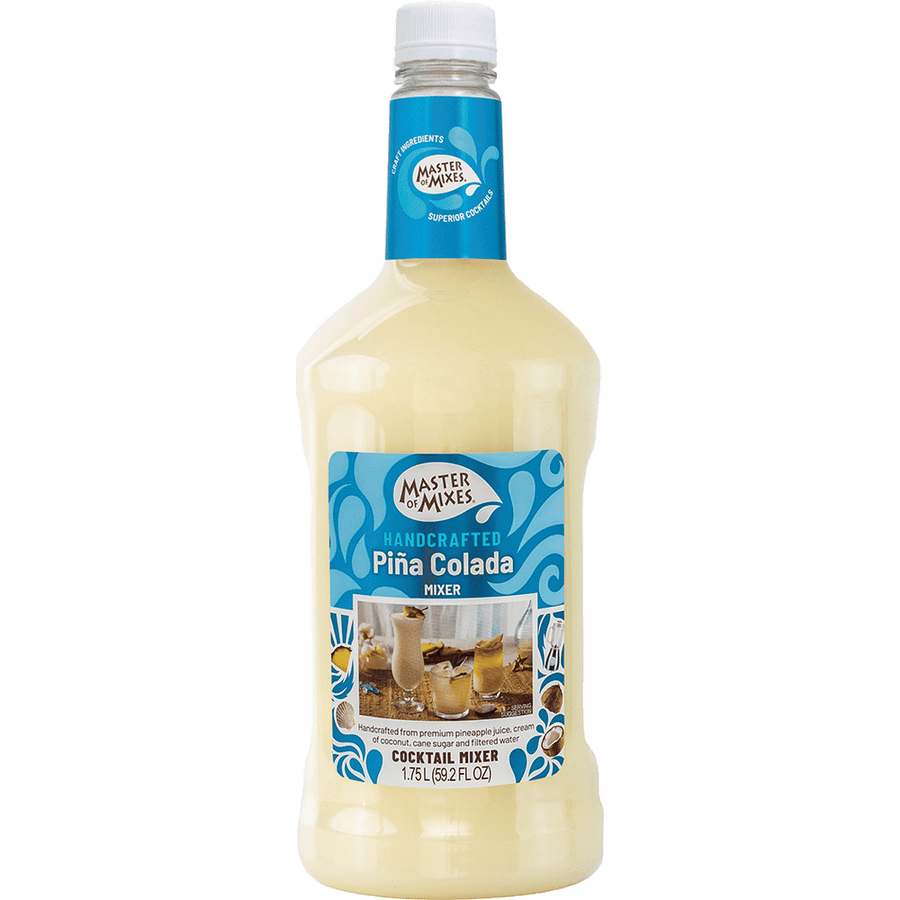 Master of Mixes Pina Colada 1.75L Front Bottle Label