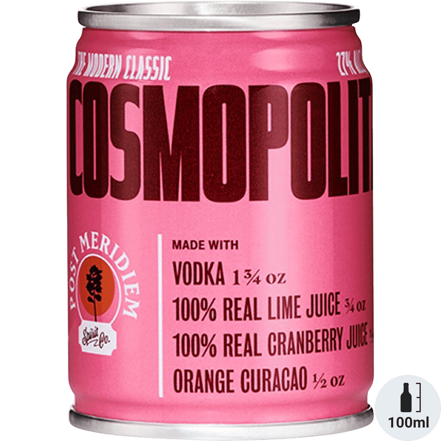 Post Meridiem Cosmopolitan 100ML Front Bottle Label