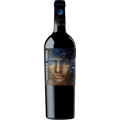 Honoro Vera Rioja Tempranillo 750ML Front Bottle Label