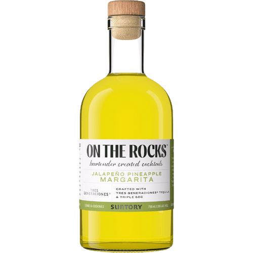 On The Rocks Jalapeno Pineapple Margarita 375ML Front Bottle Label