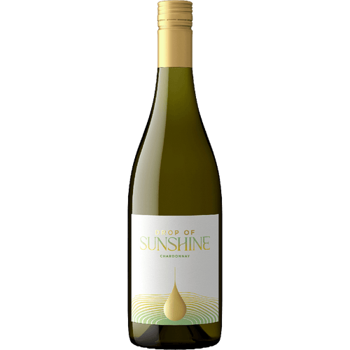 Drop of Sunshine Chardonnay 750ML Front Bottle Label