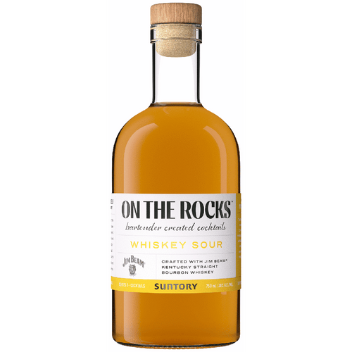 On The Rocks Whiskey Sour 375ML Front Bottle Label
