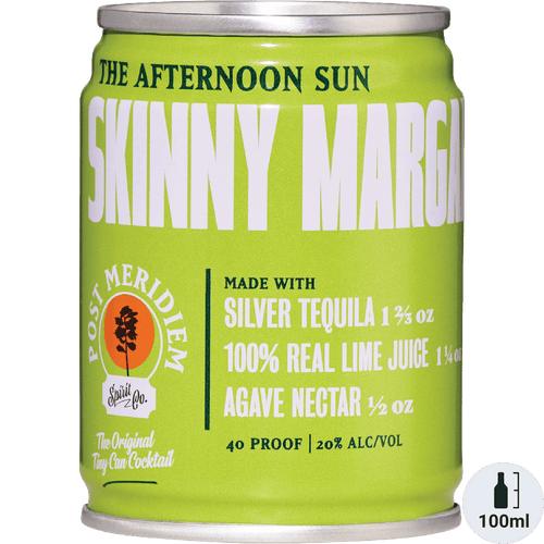 Post Meridiem Skinny Margarita 100ml ready-to-drink cocktail can