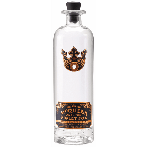 McQueen and the Violet Fog Gin 750ML Front Bottle Label