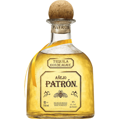 Patron Anejo 750ML Front Bottle Label