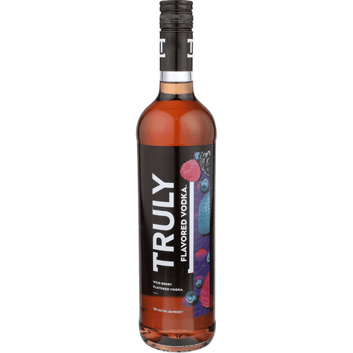 Truly Wild Berry Vodka 750ML Front Bottle Label
