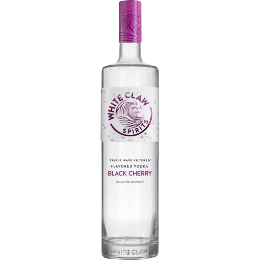 White Claw Spirits Black Cherry Flavored Vodka 750ML Front Bottle Label
