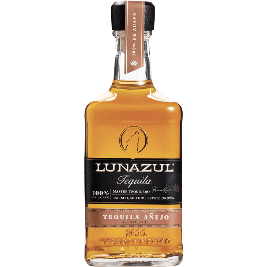 Lunazul Anejo 750ML Front Bottle Label