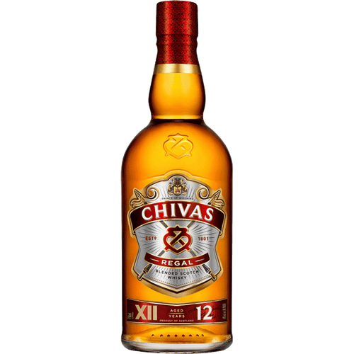 Chivas Regal Blended Scotch 12 YR 375ML Front Bottle Label