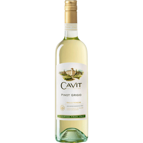 Cavit Pinot Grigio 750ML Front Bottle Label