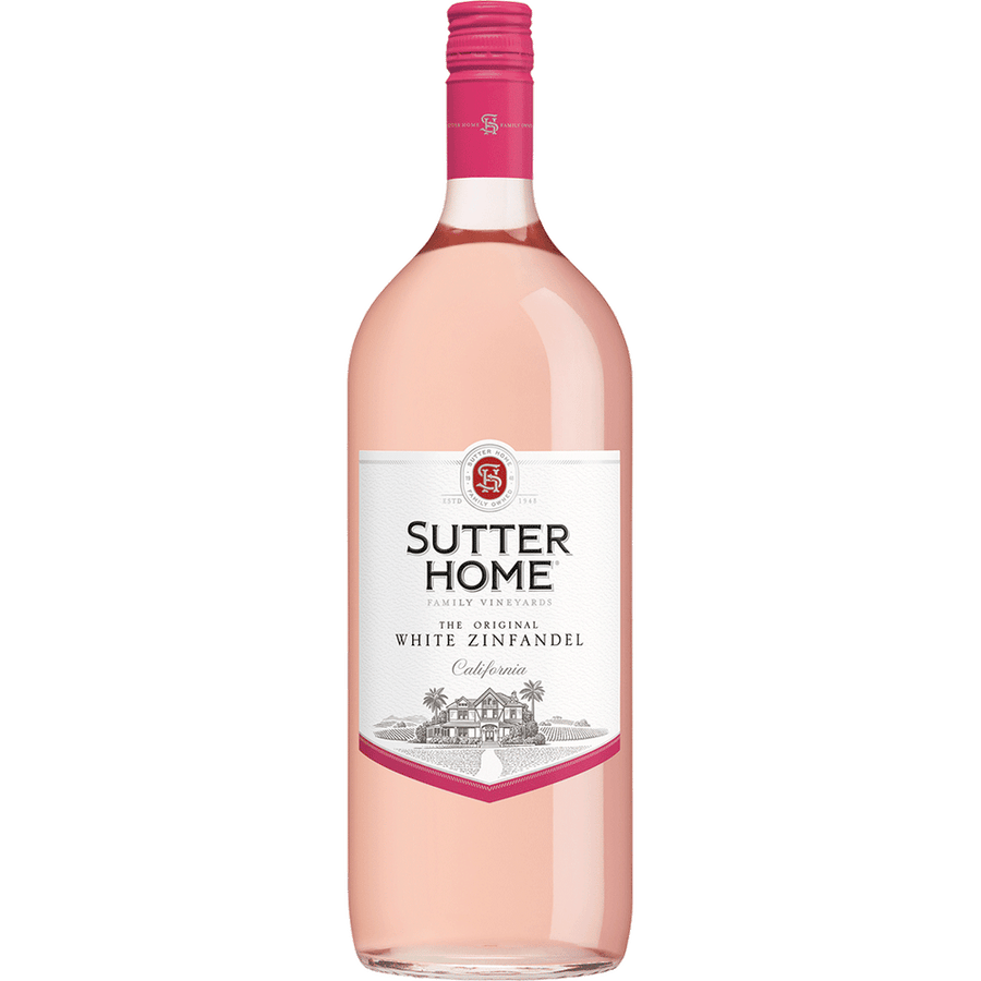 Sutter Home White Zinfandel 187ML Front Bottle Label