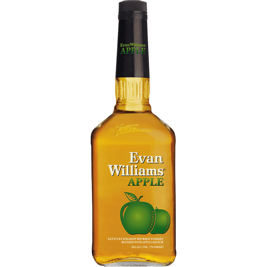 Evan Williams Apple Liqueur 750ML Front Bottle Label