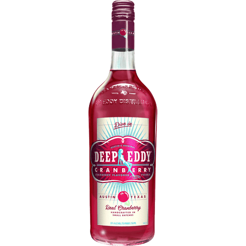 Deep Eddy Cranberry Vodka 1L Front Bottle Label