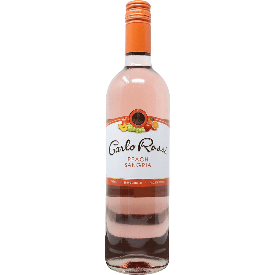 Carlo Rossi Peach Sangria 750ML Front Bottle Label