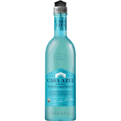 Casa Azul Organic Reposado Tequila 750ML Front Bottle Label