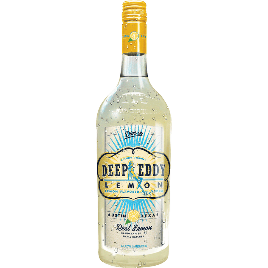 Deep Eddy Lemon Vodka 50ML Front Bottle Label